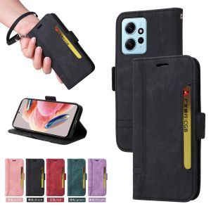 For Xiaomi Redmi Note 12 Turbo / Note 12 11 10 9 Pro Max / Note 10 5G / Note 12S 11S 10S 9S Phone Case Magnetic Leather Wallet with Stand Card Slot Flip Cover Casing