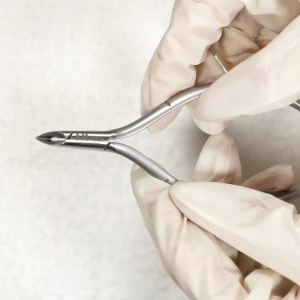 NGHIA Cuticle Nipper - D-09 JAW 12 Stainless Steel Durable and Sharp Ergonomic Design Grey Plated Ideal for Salons and Home Use