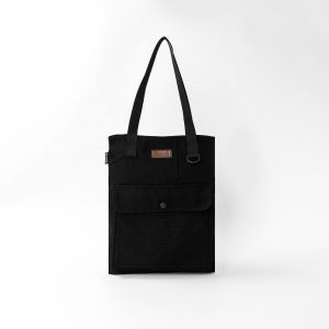 Pamole Tote Bag Kanvas Penutup Resleting Lapis Furing - Yama Series