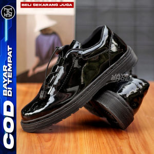 Atreus Sepatu Formal Pria Pantofel Hitam Casual