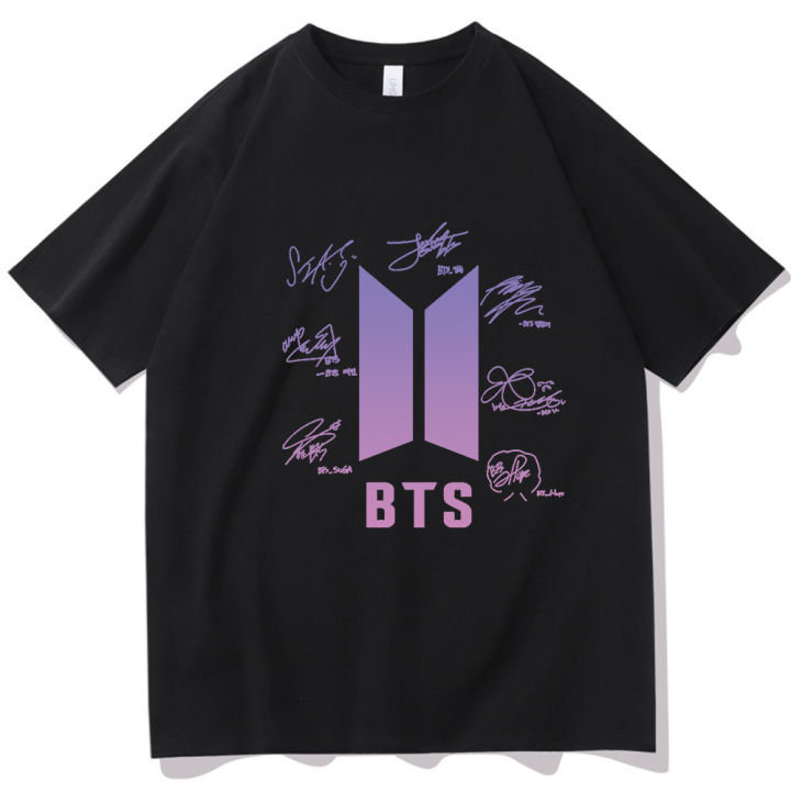 Kpop BTS Star T Shirt 2022 Korean Fashion Top Short Sleeve Harajuku Hip ...