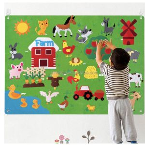 Montessori board baby busy learning storybook solar system universe flannel interactive game pad