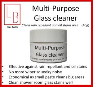 Rain repellent & Oil Stained Windscreen Cleaner / Multi Purpose Glass Cleaner / No more Squeaky Wipers/ No more Blurry windscreen