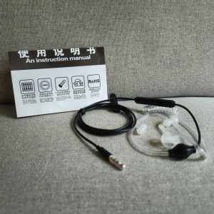 Bodyguard Earpiece with Mic | 3.5mm in-ear Stereo Earpiece Noise Cancellation Radiation Protect
