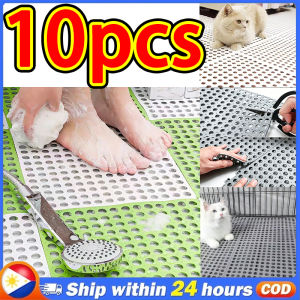 10/8pcs Non-Slip PVC Bathroom Floor Mats 30x30cm Waterproof Shower Bathmats for Home Use