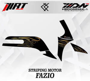 Striping Fazio - Stiker Transparan Fazio Api Vol 5(Sudah Terpotong)