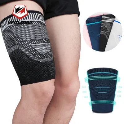 WIN.MAX 1pcs Thigh Compressed Sleeves Hamstring Support Upper Leg Sleeves Thigh Sleeves For Running Sports Warmers Support Protector