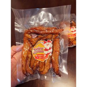 หมูแดดเดียวสูตรบ้านเตี่ยไสว (แบบทอดพร้อมทาน)