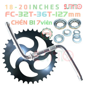Bộ (nồi trục + vòng bi) 7 hạt 9 hạt cho trục giữa xe đạp trẻ em  Chén bi côn gắn Giò Đĩa CỐT LUỒN xe đạp