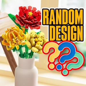 Flower Building blocks - garden series rose Lily Sunflower diy toy decorative flower - Home deco Gift - CNY Raya Haji New Design 2023 Valentine Day Birthday Convocation Gift ideas  - LITTLE THINGY