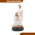 PATUNG KELUARGA KUDUS 20 CM / PATUNG YESUS MARIA YOSEP / PATUNG KELAHIRAN YESUS / PATUNG BUNDA MARIA. 