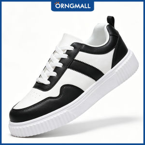 ORNGMALL Người Đàn Ông Của Màu Đen Trắng thường ngày đế bánh mì Sneakers-Chất liệu da PU giày trượt băng đế dày Không-Trượt giày Trọng lượng nhẹ Cho Hàng Ngày/Làm Việc/Ngoài Trời