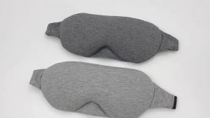 KIPRUN Portable Eye Sleep Mask Soft Cotton Padded Shade Cover Adjustable Relax Rest Fast Sleeping with Buckle