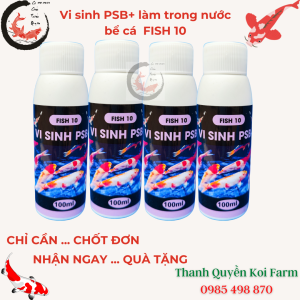 Vi sinh PSB+ làm trong nước bể cá hồ cá Koi cá cảnh  Fish 10