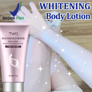 COD Lotion Pemutih Badan Instant Whitening Body Lotion Body Cream Bleaching Badan Tubuh Permanen Whitening Cream Untuk pria dan wanita 100g Bleaching Badan Glowing Mencerahkan Memperbaiki