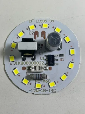 LED PCB 12W Putih Terang Mesin Lampu Bohlam 12 watt AC 220 - 240 V DOB putih bersih