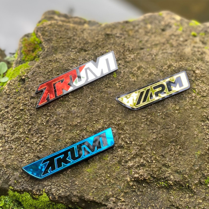 ARM Emblem Motor Logo ARM dan ARUMI Akrilik Timbul 3D