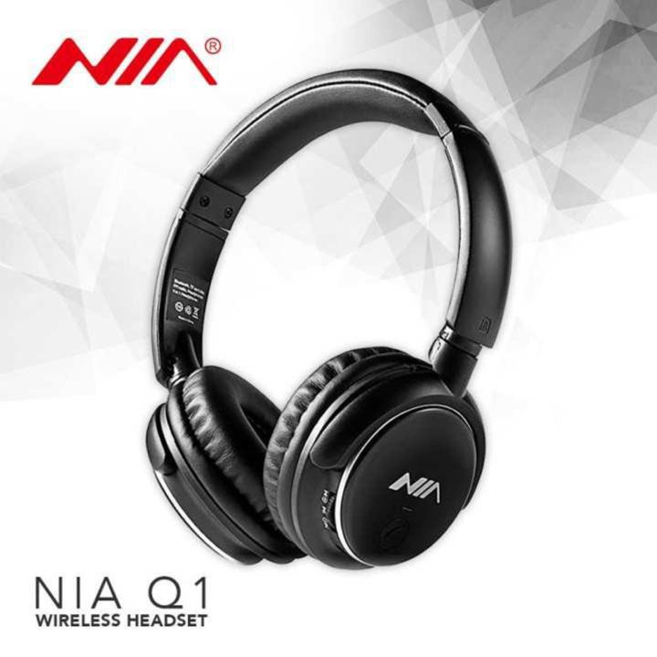 NIA Q1 Foldable Wireless Bluetooth Headphones Sport Music Headband