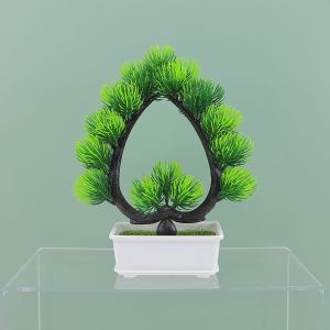 FYPT73 Bunga Plastik Hias Pajangan Tanaman pot Dekorasi pohon Bonsai Mahkota