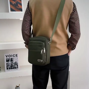 Vải Oxford Túi đeo vai đa chức năng Túi đeo chéo thường ngày nhẹ túi đựng tài liệu với điều chỉnh dây đeo cho nam