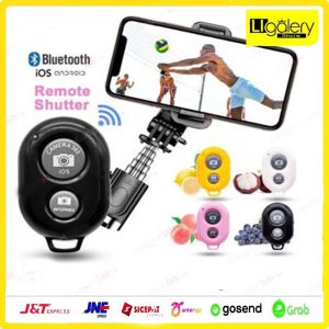 Remote Bluetooth Remot Shutter Kamera HP Android ios Tomsis Tombol Narsis Cocok digunakan bersama tongsis selfie atau tripod