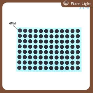 Warm Light Diameter 3 4 5 6 MM 4 Sizes Black Conductive Rubber Pads Keypad Repair Kit For IR Remote Control Conductive Rubber Buttons