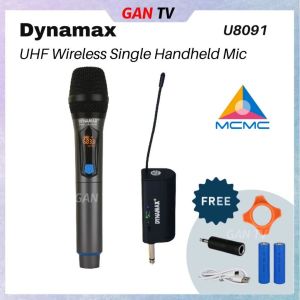 (MCMC) Dynamax U8091 UHF Wireless Single Handheld Vocal Dynamic Microphone Hand Mic Receiver GANTV