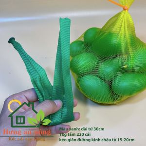 500g - túi lưới lót chậu lan đựng trái cây rau củ quả bánh kẹo hành tỏi thực phẩm ( không kèm quai chốt )