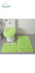 18"*32"/45*80CM 3PCS Bath Mat Toilet Cover U-Shaped Rug Non Slip Soft Rug & Water Absorbent D-210