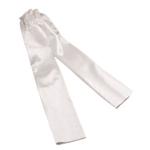 GOUPO Làm thủ công Găng tay cưới Viền ren Áo dài tay Găng tay satin Thanh lịch Satin trắng Găng tay cô dâu Tiệc cưới