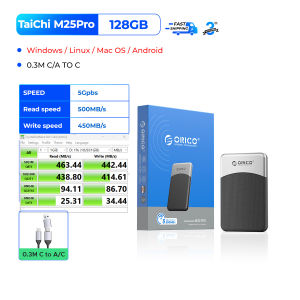 ORICO SSD พกพาสุดๆเมกะไบต์/วินาที500 2.5นิ้วหน่วยความจำภายนอก SSD SSD 1TB 512GB USB 3.1สาย2 In 1 Type- C PSSD สำหรับแล็ปท็อป HUAWEI MateBook