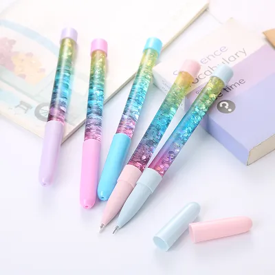 COD 1set 3pcs pulpen gel glitter polos lucu imut / bolpen gel karakter