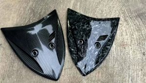 Panel Tameng Kecil Vario 110 Lama Old Carbon Motif Forged Kevlar WTP Glossy