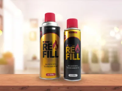 COD Bosku !!! Refill Isi Ulang Korek Api Gas Tokai 235 Gram Asli Segel Pabrik Refil Butane Lighter