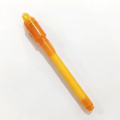 【Ready Stock】UV Magic Invisible Ink Pen Toy with UV Light Blacklight Write On Any Surface 1pc