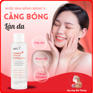 Nước hoa hồng Medic S - Emergency CICA aid Purifying Toner 150ml