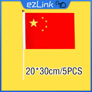 5Pcs Small China National Flag Garden Decor China Nations Activities Cheering China Hand Waving Flag