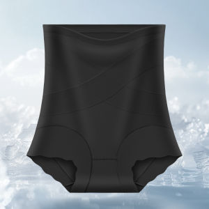 💕Hip Lifting and Shaping💕Ice Silk Ultra-Thin High Waist Cross Abdomen Hip Lifting Pants Ice Silk High Waist Mask Abdomen Underwear Women Seamless Quick-Drying Breathable Briefs Women