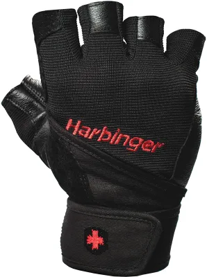 [Harbinger] Pro WristWrap Weightlifting Gloves - Black