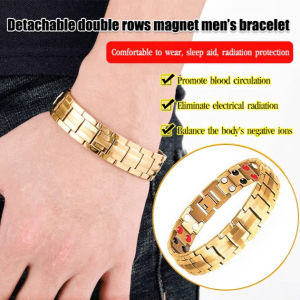 Detachable Double Row Magnet Mens Bracelet European and American Couple Health Bracelet
