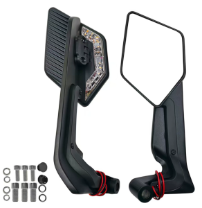 【24H Ship】Wind Wing Rotating Side Mirror V5 Alloy Stem Universal 14*8Cm Wide View Stealth Mirror COD