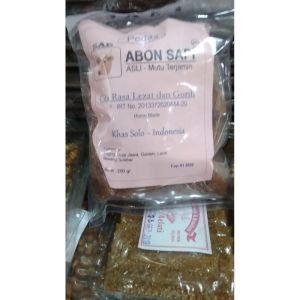 Abon Sapi pedas Spesial Asli Merk SAE Khas Kota Solo