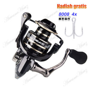 (COD - Stok Lokal) reel pancing murah kuat cuci gudang ril pancing promo cuci gudang real pancing laut kuat ful besi katrol pancing full besi 5.2:1 Fishing Reel 12 bearing AC2000-AC7000 reel pancing power handel reel Logam CNC Menangani Reel Pancing