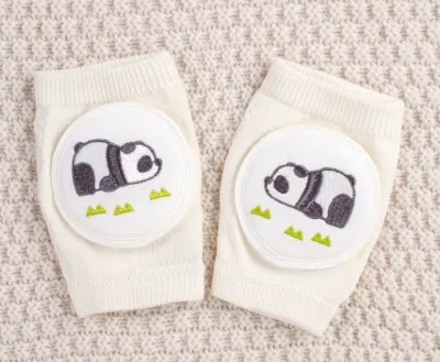 [SG Ready Stock] SOC006A Baby Boy Girl Crawling Pad Baby Knee Elbow Guard Socks Embroidered details [Little Gems] Breathable Durable Cute unisex bear bunny
