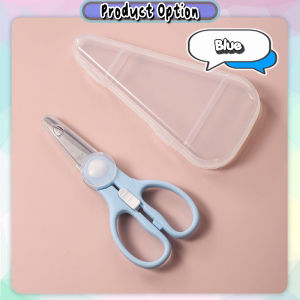 [Little B House] Ceramic / Stainless Steel Food Scissors With Case Baby Food Scissors 婴儿食物剪 Gunting Makanan Baby-TW33