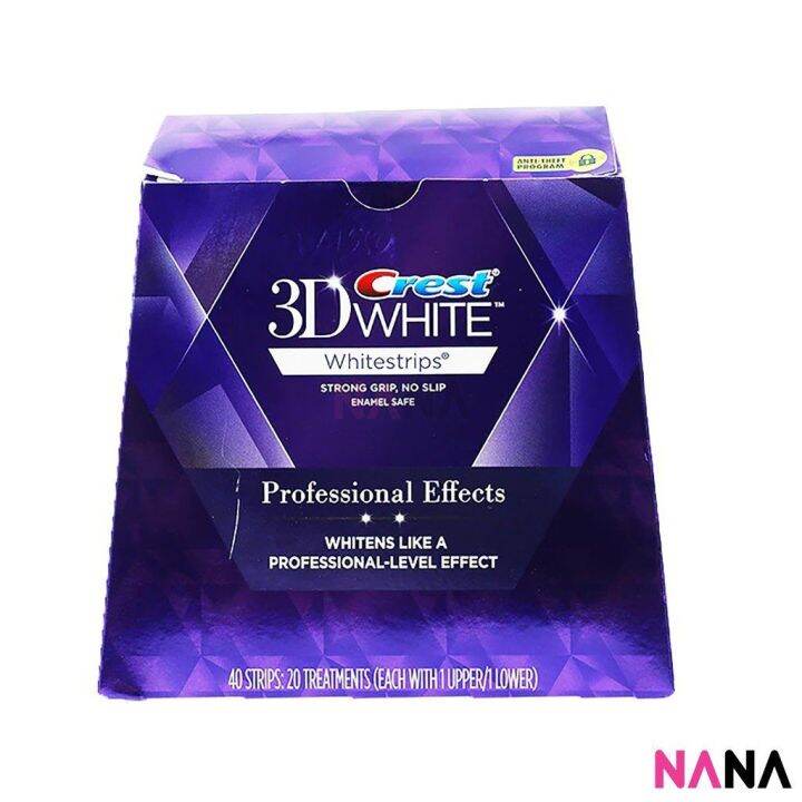 Crest 3D White Professional Effects Whitestrips (40 Strips/ 20 ...