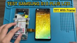 tft S10+ Screen Replacement for Samsung Galaxy S10 Plus G975F Lcd Display Digital Touch Screen with Frame for Samsung S10 G973F