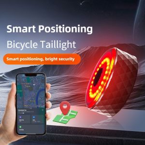 Ultra-Bright Bicycle Smart Sensor Taillight 6063-T6 Aviation Aluminum Body IP65 Waterproof Dustproof 400mAh Type-C Rechargeable with Long Battery Life