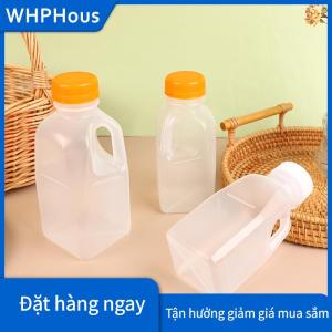 WHPHous 1 cái 320 500ml trong suốt trẻ em chai nước nhựa chai nước trái cây PET sữa chai nước giải khát với nắp Cắm Trại Đi Bộ Đường Dài drinkware