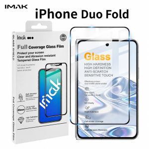 Tempered Glass For iPhone Duo Fold Protector Film Anti Fingerprint 9H Hardness HD Clear FM0003